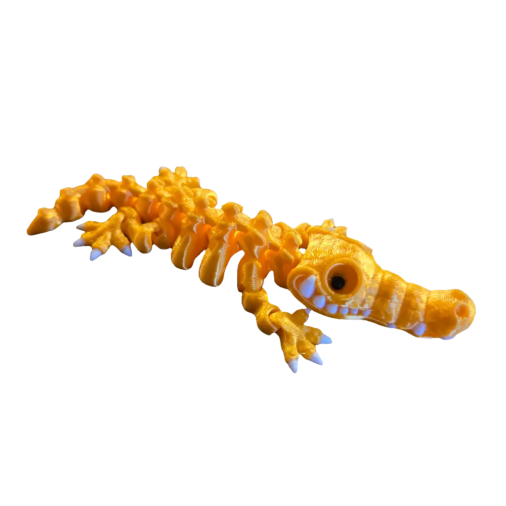Skeleton Croc Keychain