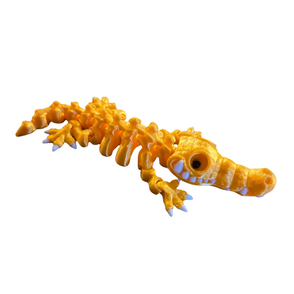 Skeleton Croc Keychain