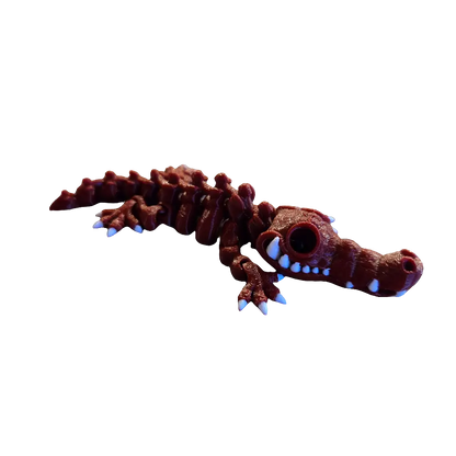Skeleton Croc Keychain