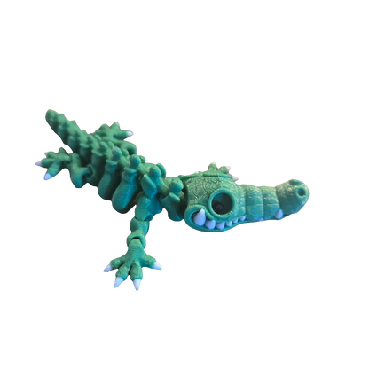 Skeleton Croc Keychain