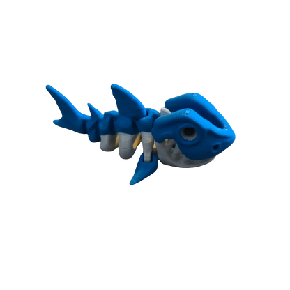 Mini Skeleton Shark Keychain (V2) (FF3D) (Limited Edition)