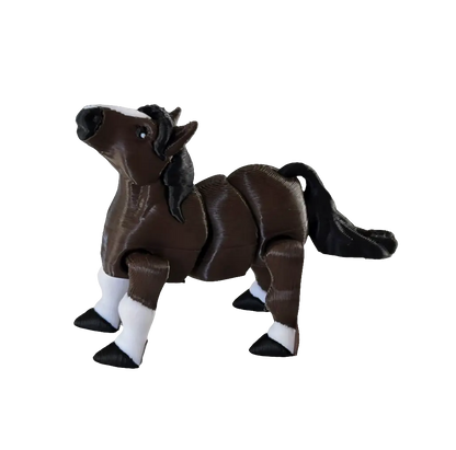 Articulated Horse Keychain V1 (KEC3D)