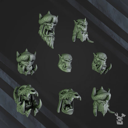 3d Printed Squad of 5 Ork Bigg'uns by DakkaDakka