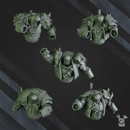 3d Printed Squad of 5 Ork Bigg'uns by DakkaDakka