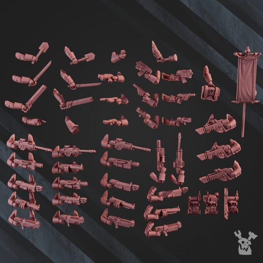 3d Printed 2nd Death Division Grenadier Squad Kit x5 by DakkaDakka Miniatures