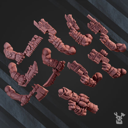 3d Printed Orc Marauders Assembly Kit x5 by DakkaDakka