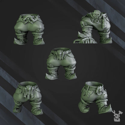 3d Printed Squad of 5 Ork Bigg'uns by DakkaDakka