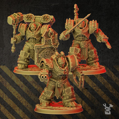 3d Printed Heavy Metal Armor Brothers by DakkaDakka