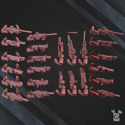 3d Printed 2nd Death Division Infantry Assembly Kit v2 by DakkaDakka Miniatures