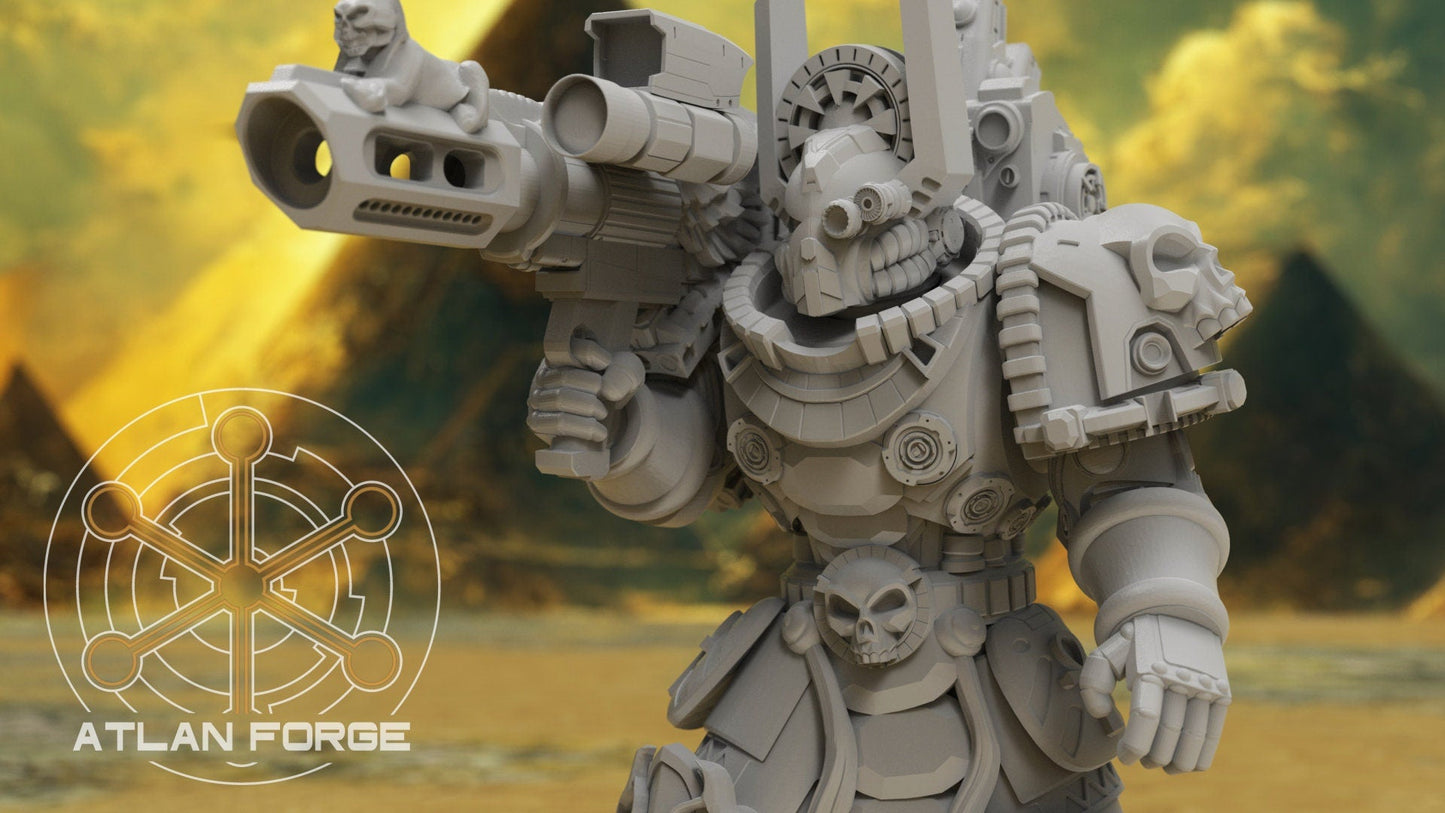 3d Printed Aegyptus Neter Khertet x5 by Atlan Forge Miniatures