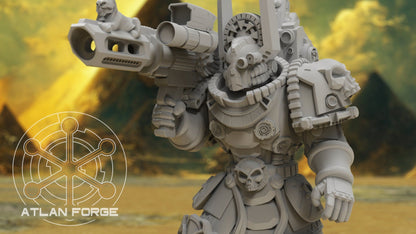 3d Printed Aegyptus Neter Khertet x5 by Atlan Forge Miniatures
