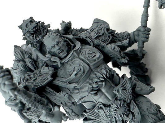 3D Printed Angry Gladiator Miniature by 3DArtGuy