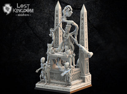 3d Printed Amenophis on Canopic Altar by Lost Kingdom Miniatures