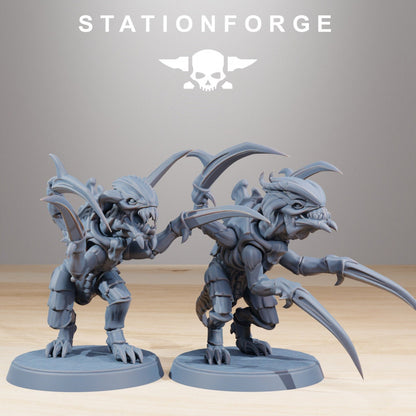 3D Printed Xenarid Infantry x10 by StationForge Miniatures