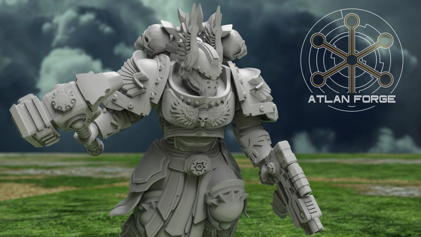 3d Printed Angelic Knights Malakim x5  by Atlan Forge Miniatures