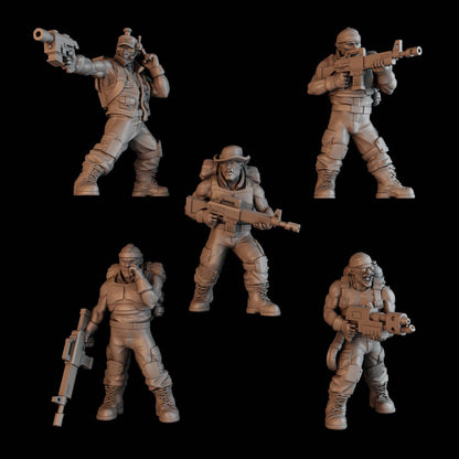 3d Printed "Green Hell" Division Squad x10  by DakkaDakka Miniatures