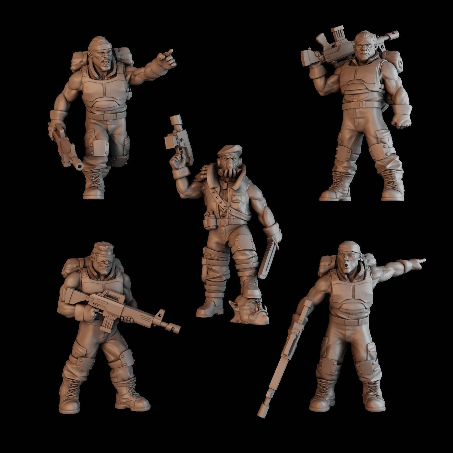 3d Printed "Green Hell" Division Squad x10  by DakkaDakka Miniatures