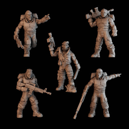 3d Printed "Green Hell" Division Squad x10  by DakkaDakka Miniatures