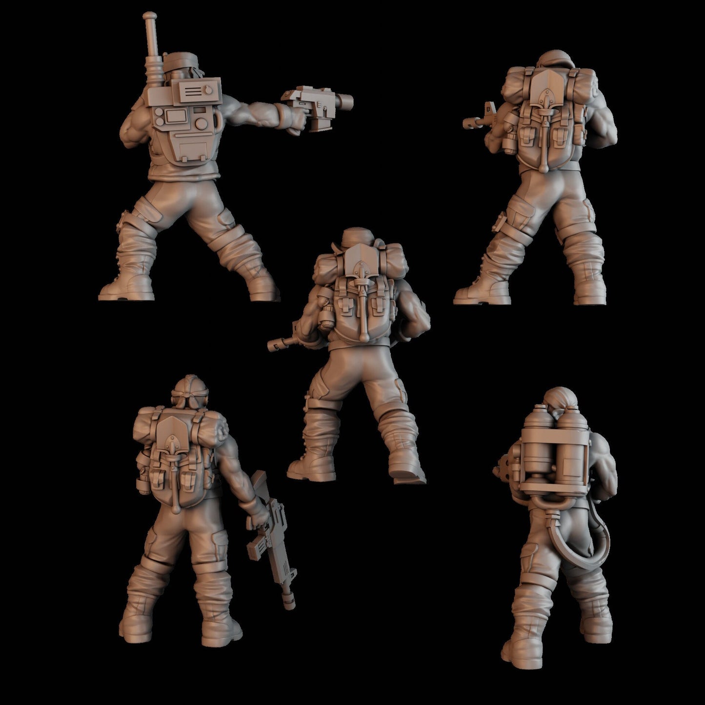 3d Printed "Green Hell" Division Squad x10  by DakkaDakka Miniatures
