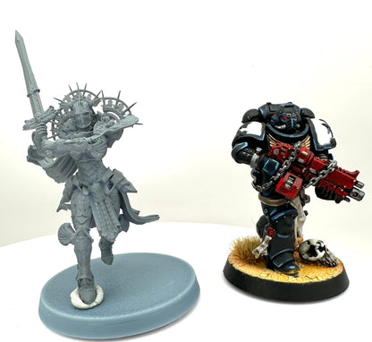 3D Printed Angry Paladin by 3DArtGuy Miniatures