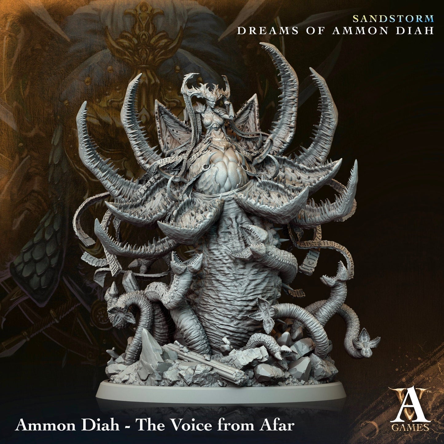 3D Printed Ammon Diah - The Voice from Afar by Archvillain Games