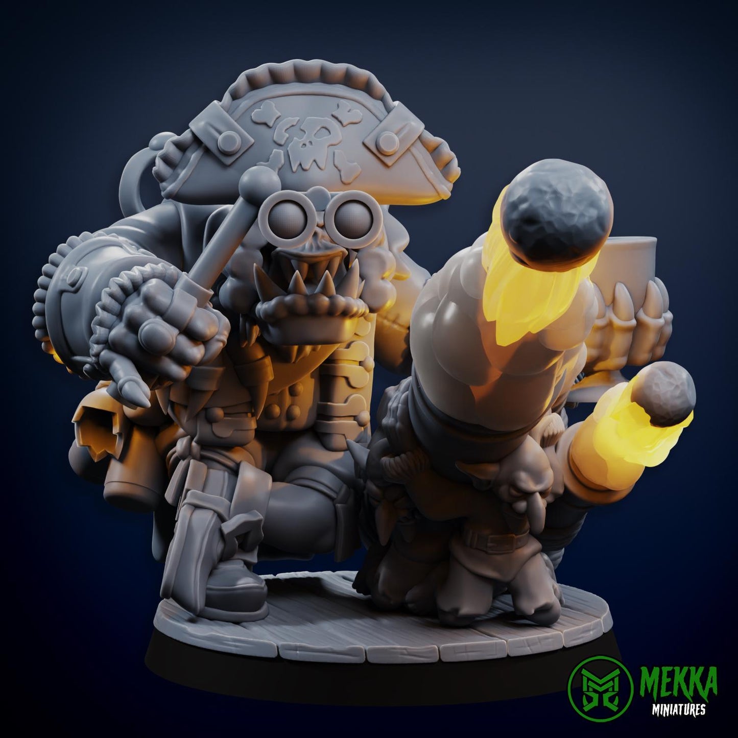 3d Printed Flashy Pirate #2 by Mekka Miniatures