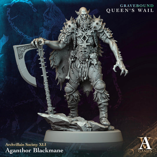 3D Printed Aganthor Blackmane by Archvillain Games