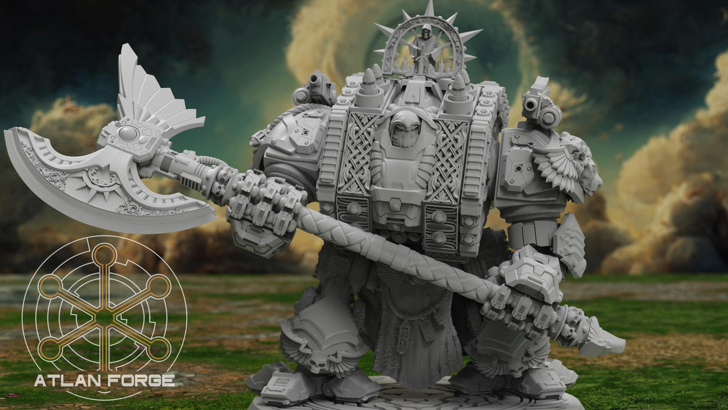 3d Printed Angelic Dread Walker by Atlan Forge Miniatures