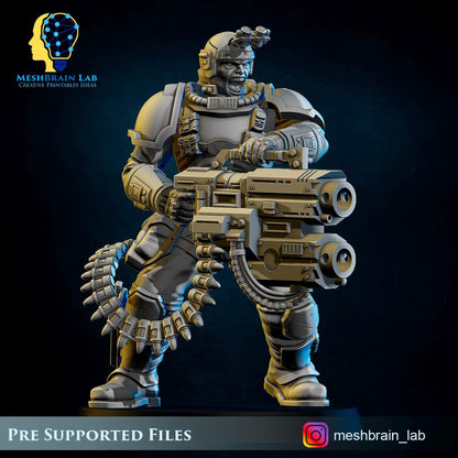 3d Printed Imperial Marine Scout Specialists by Meshbrain Labs