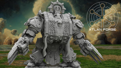 3d Printed Angelic Dread Walker by Atlan Forge Miniatures