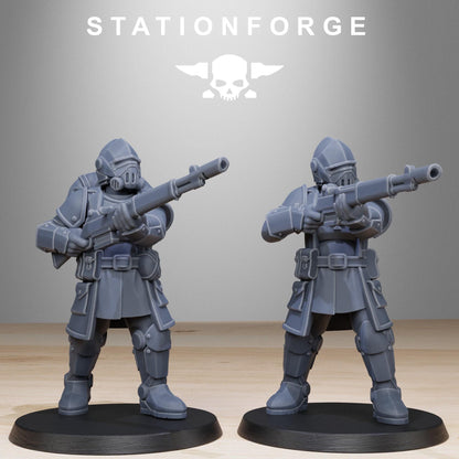 3D Printed Royal Guard Patrol x10 by StationForge Miniatures