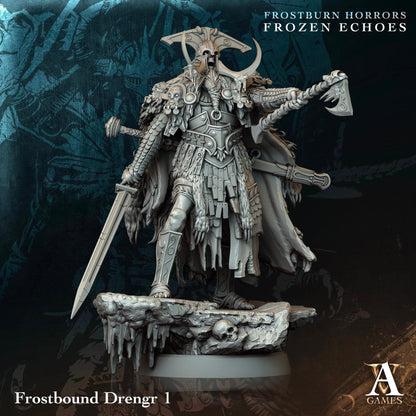 3D Printed Frostbound Drengrs by Archvillain Games