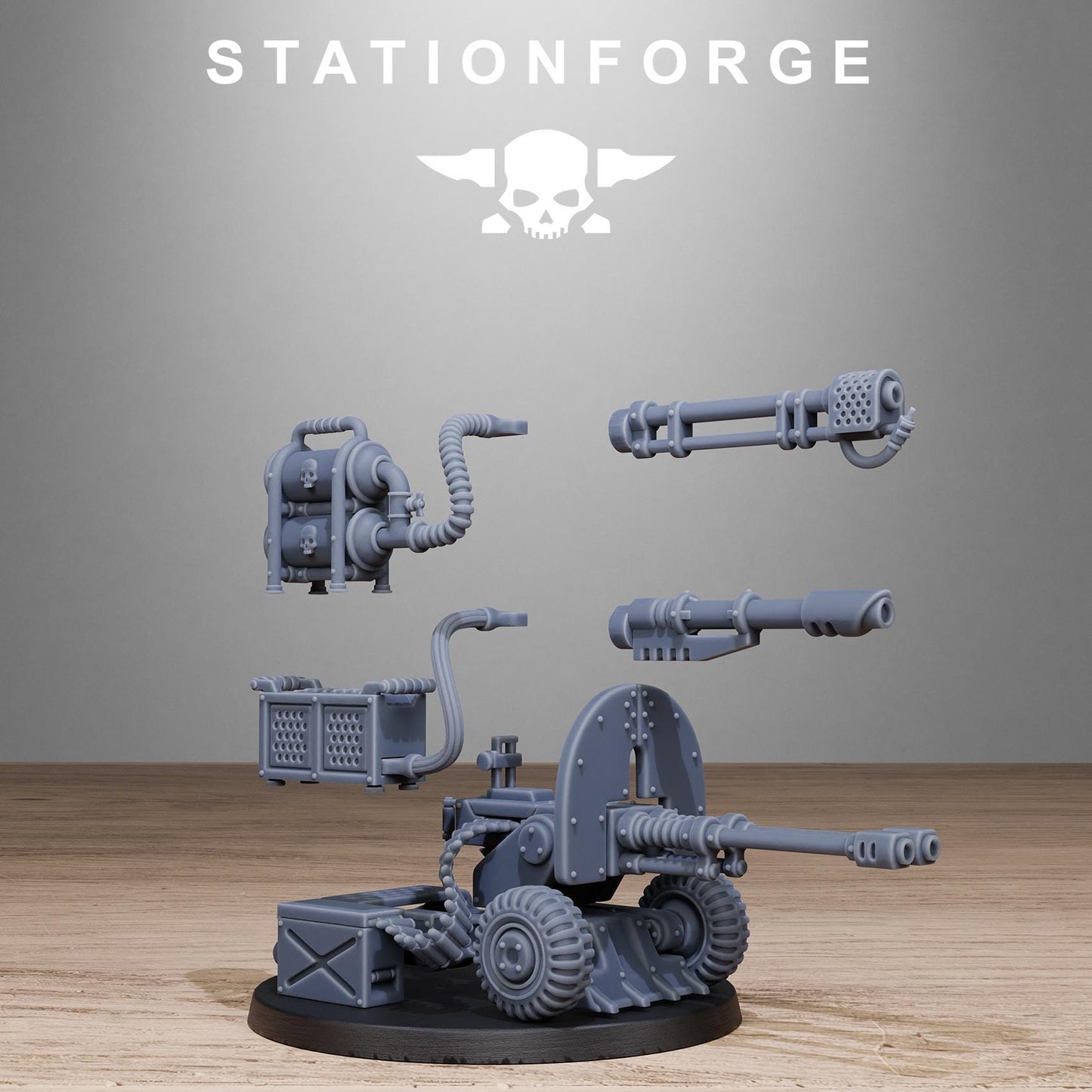 3D Printed GrimGuard Battle Weapons by StationForge Miniatures