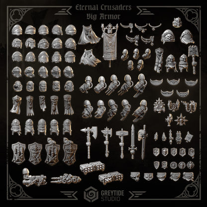3d Printed Eternal Crusader Shoulderpads x10 #1 by Greytide Studio