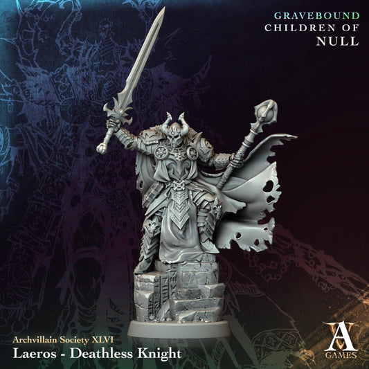 3D Printed Laeros - Deathless Knight by Archvillain Games