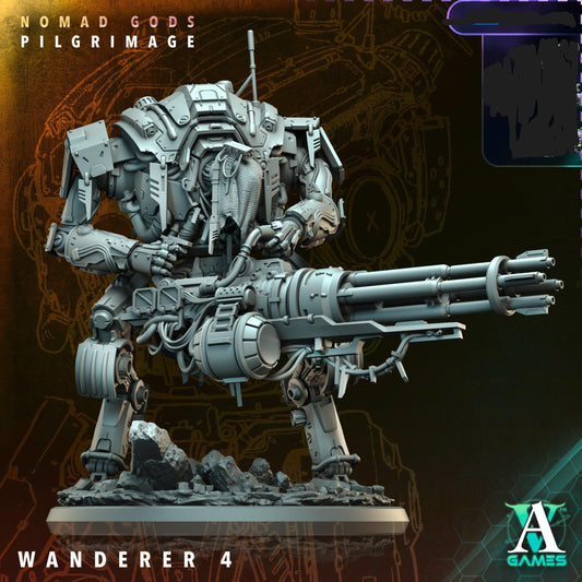 3D Printed Archimandrite Wanderer, Giant Robot Walker by Archvillain Games