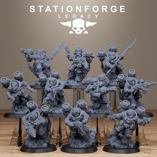 3D Printed Ironvale Skyreapers by StationForge Miniatures
