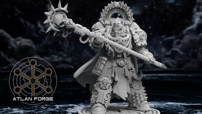 3d Printed Shark Knight Mage by Atlan Forge Miniatures