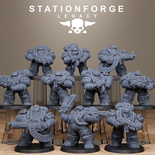 3D Printed Ironvale Heavies by StationForge Miniatures