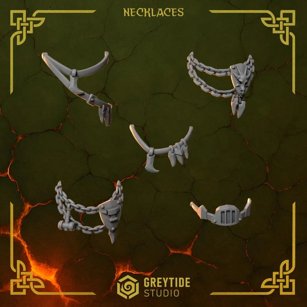 3d Printed Anvil Wardens Necklaces x10 by Greytide Studio