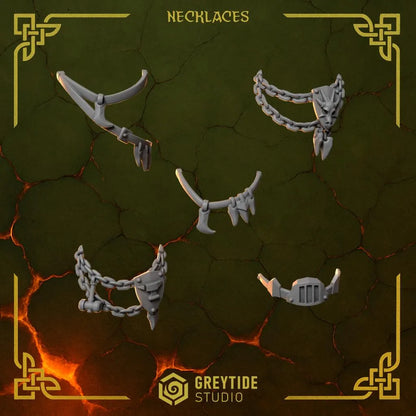 3d Printed Anvil Wardens Necklaces x10 by Greytide Studio