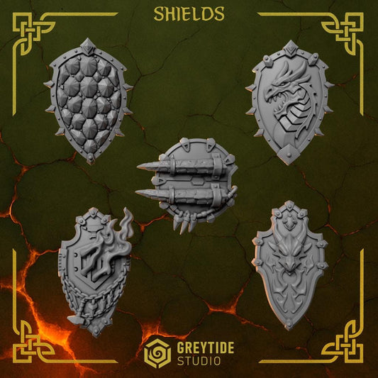 3d Printed Anvil Wardens Shields by Greytide Studio