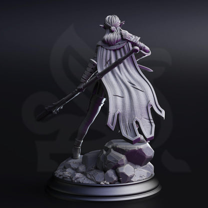 3D Printed Drow Pathfinder by DM Stash
