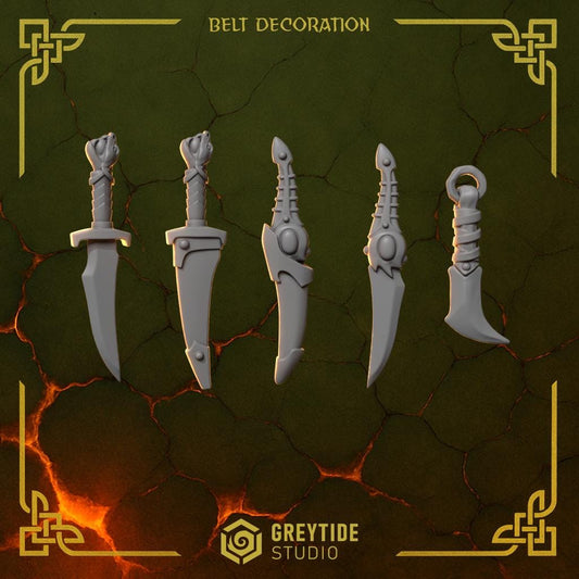 3d Printed Anvil Wardens Belt Decorations by Greytide Studio