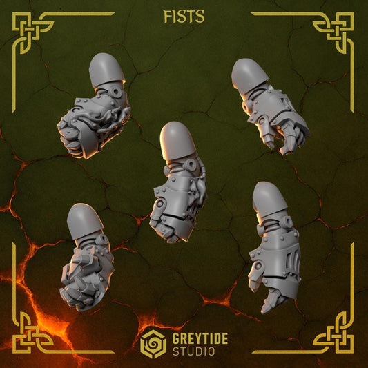 3d Printed Anvil Warden Fists x10 by Greytide Studio