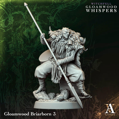 3D Printed Gloamwood Briarborns by Archvillain Games