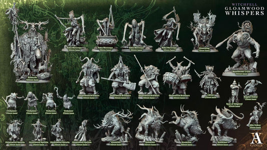 3D Printed Beastbinder Crone by Archvillain Games