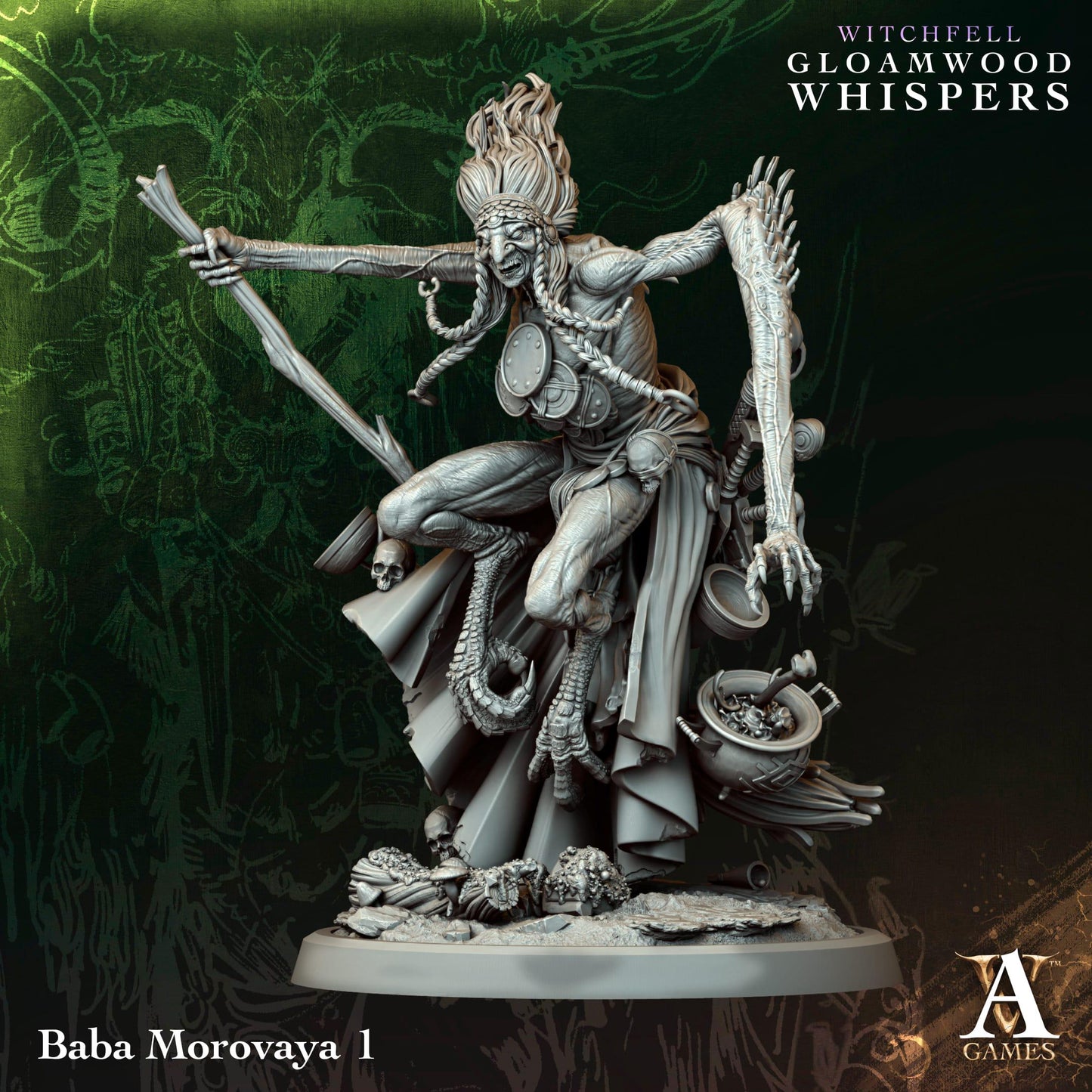3D Printed Baba Morovayas by Archvillain Games