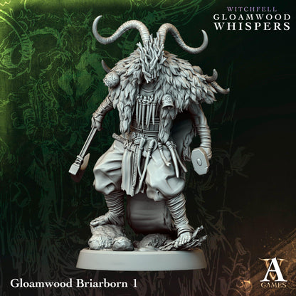 3D Printed Gloamwood Briarborns by Archvillain Games