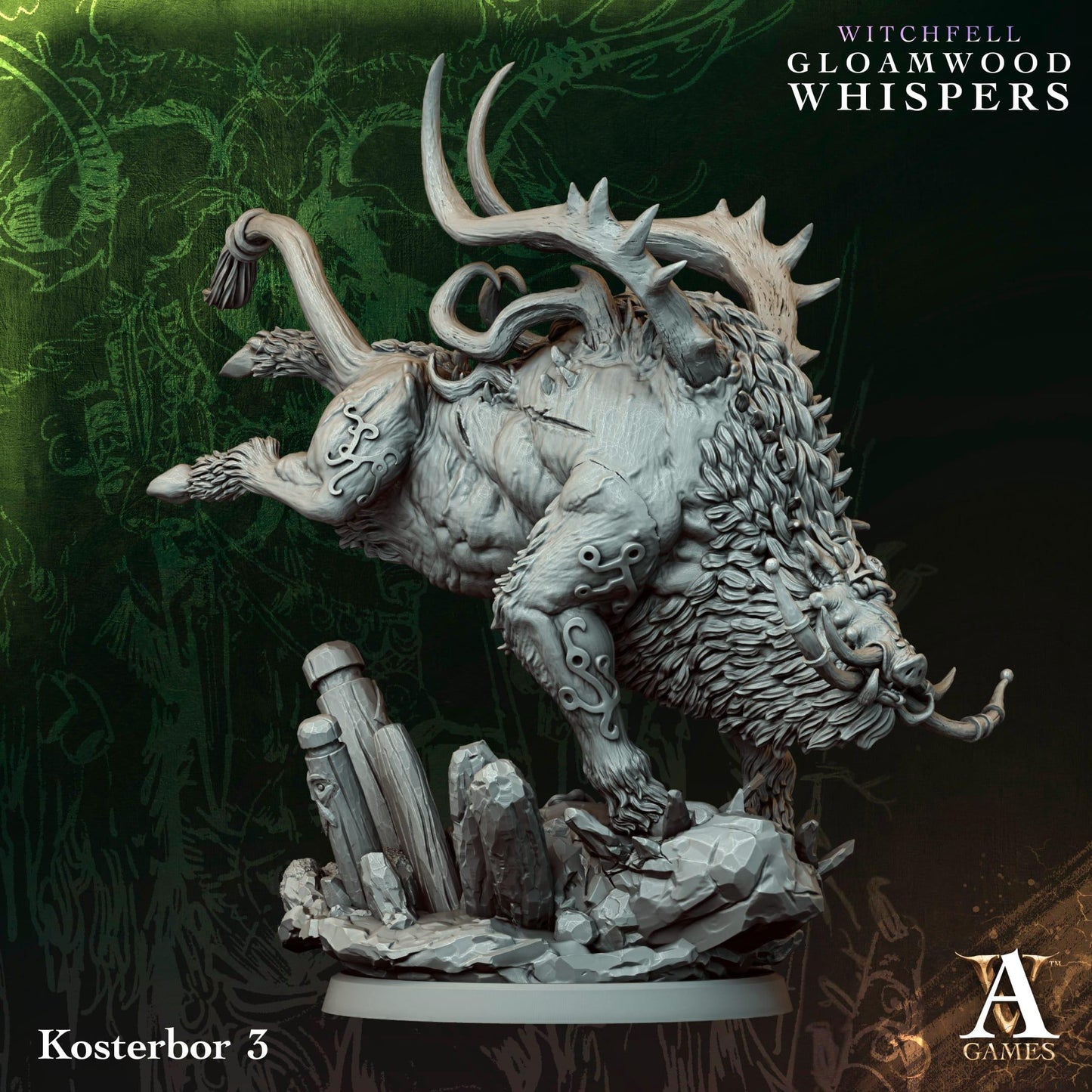 3D Printed Kosterbors by Archvillain Games